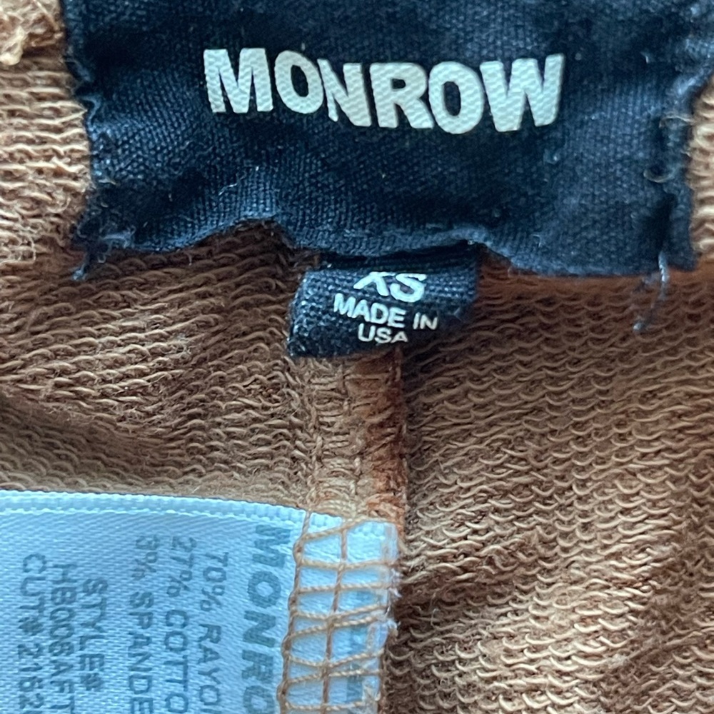 Monrow Tan Jogger Pants Size XS - Picture 9 of 9